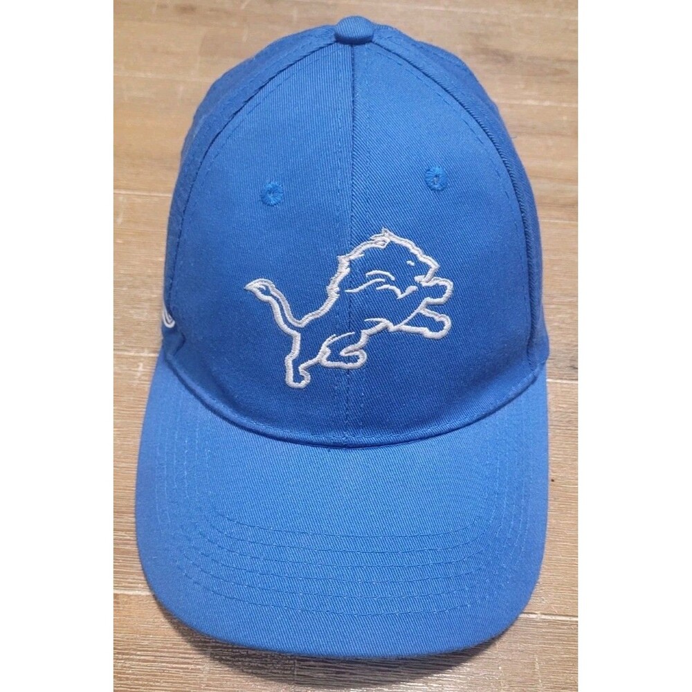 Detroit Lions Hat Cap Strap Back Blue NFL Football Mens Henry Ford Health System